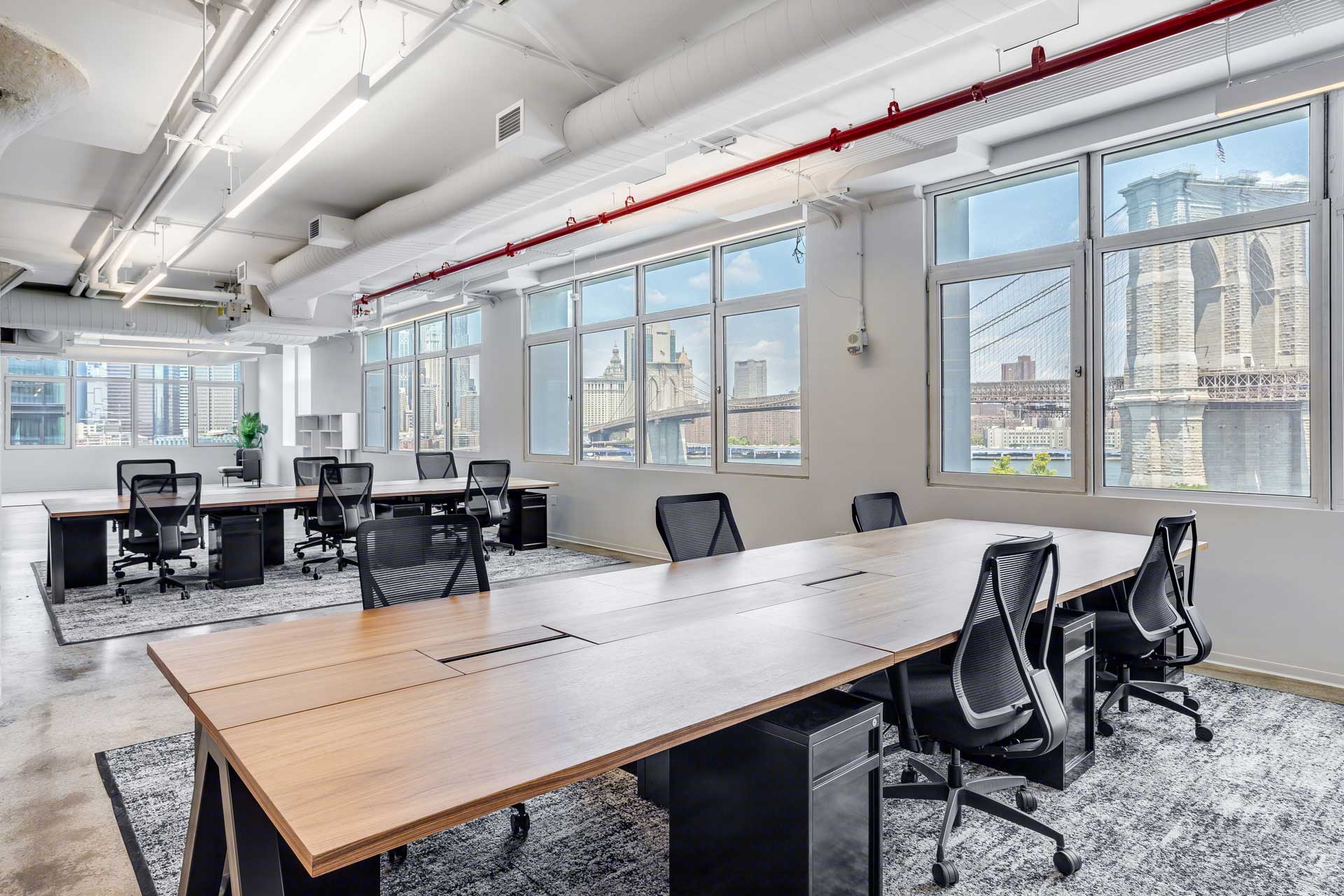 Interior spec suite conference room at Panorama Brooklyn