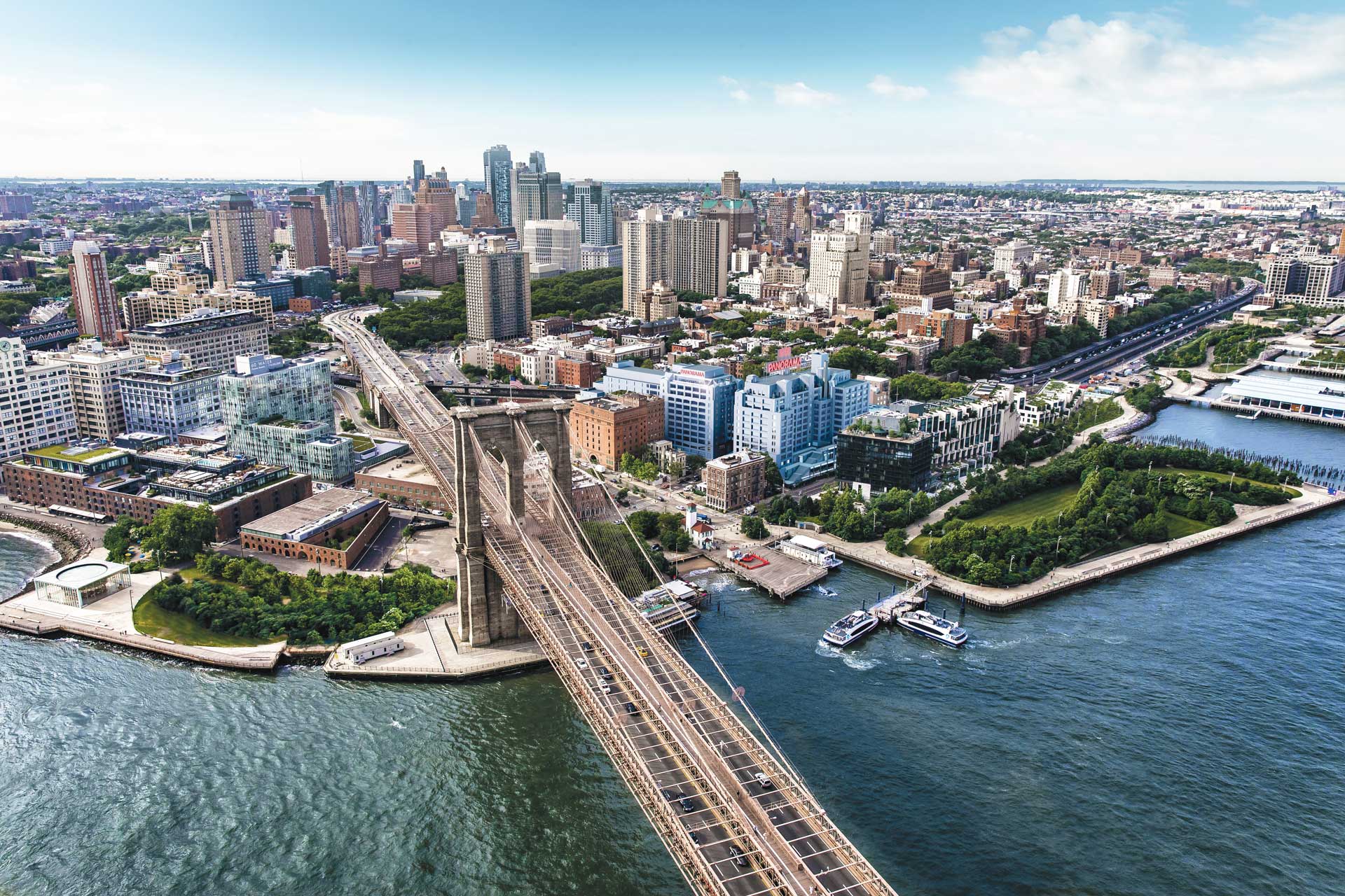 Aerial of Brooklyn, NY